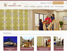 Tablet Screenshot of fairmontcare.com